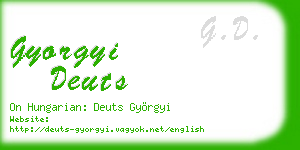 gyorgyi deuts business card
